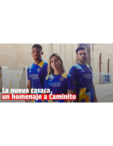 Camiseta Boca Juniors Alternativa Caminito Versión Jugador 2022