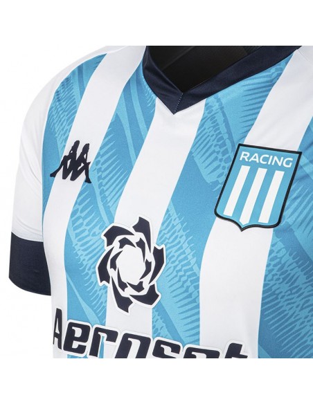 Camiseta Racing Club Titular Kappa Importada AAA