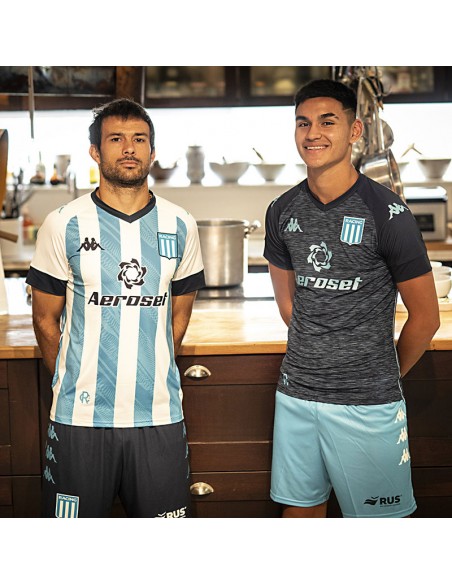Camiseta Racing Club Titular Kappa Importada AAA
