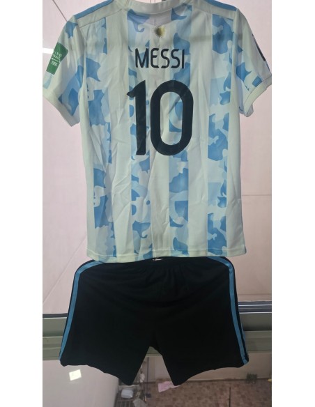 Conjunto Camiseta y Short Argentina Niño Messi Child Boy