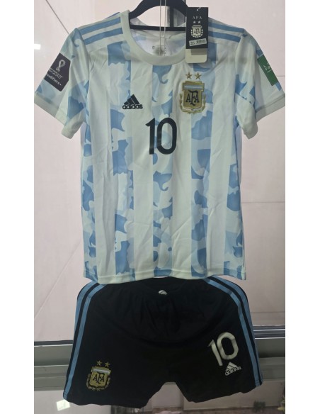 Conjunto Camiseta y Short Argentina Niño Messi Child Boy