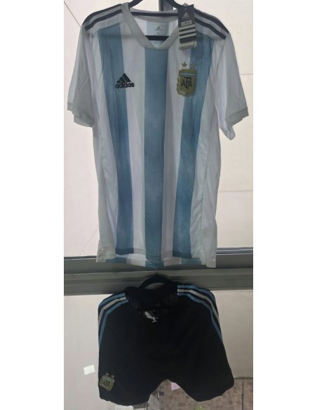 Conjunto Camiseta y Short Argentina Mundial Rusia 2018 Importado