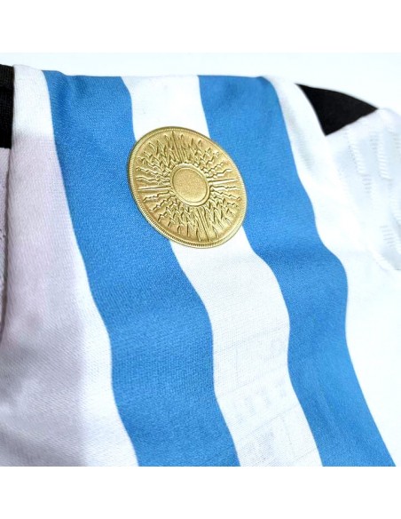 Camiseta Argentina Titular 3 Estrellas + Parche FIFA Heat.Rdy
